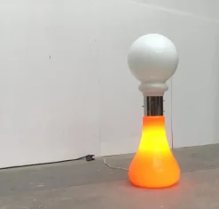 New Pamono Mid-Century Italian Glass Floor Lamp by Carlo Nason for Mazzega