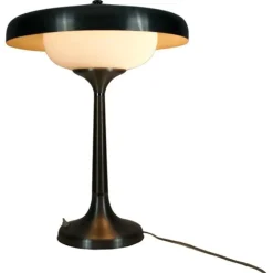 Outlet Pamono Mid-Century Italian Metal and Glass Table Lamp, 1960s
