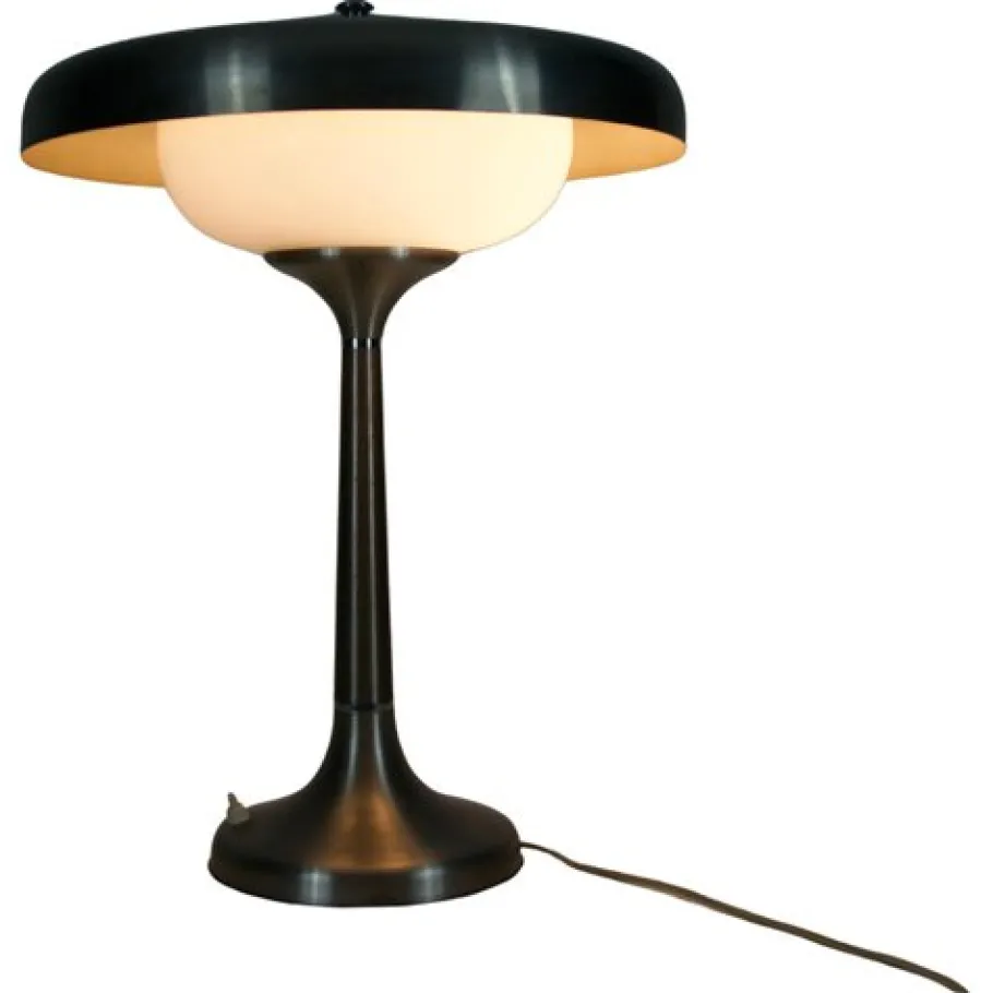 Outlet Pamono Mid-Century Italian Metal and Glass Table Lamp, 1960s