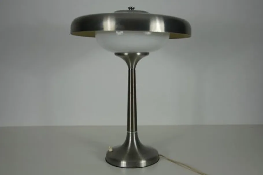 Outlet Pamono Mid-Century Italian Metal and Glass Table Lamp, 1960s