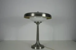 Outlet Pamono Mid-Century Italian Metal and Glass Table Lamp, 1960s