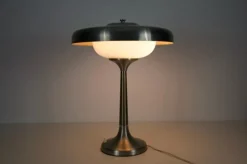 Outlet Pamono Mid-Century Italian Metal and Glass Table Lamp, 1960s