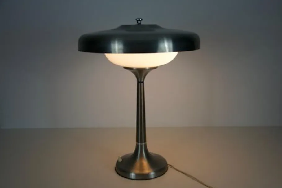 Outlet Pamono Mid-Century Italian Metal and Glass Table Lamp, 1960s