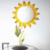 Best Pamono Mid-Century Italian Metal Painted Sunflower Table Lamp, 1970s