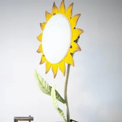 Best Pamono Mid-Century Italian Metal Painted Sunflower Table Lamp, 1970s