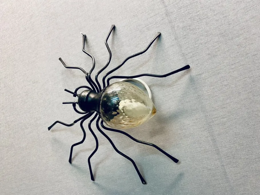 Hot Pamono Mid-Century Italian Modern Metal and Glass Spider Wall Lamp, 1950s