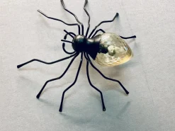 Hot Pamono Mid-Century Italian Modern Metal and Glass Spider Wall Lamp, 1950s