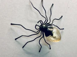 Hot Pamono Mid-Century Italian Modern Metal and Glass Spider Wall Lamp, 1950s