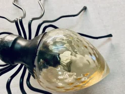 Hot Pamono Mid-Century Italian Modern Metal and Glass Spider Wall Lamp, 1950s