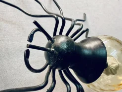 Hot Pamono Mid-Century Italian Modern Metal and Glass Spider Wall Lamp, 1950s