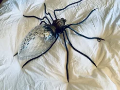 Discount Pamono Mid-Century Italian Modern Metal and Glass Spider Wall Lamp, 1950s