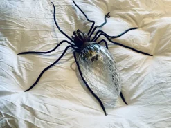 Discount Pamono Mid-Century Italian Modern Metal and Glass Spider Wall Lamp, 1950s
