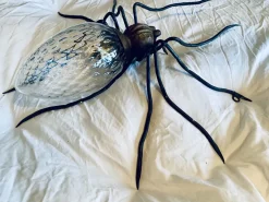 Discount Pamono Mid-Century Italian Modern Metal and Glass Spider Wall Lamp, 1950s