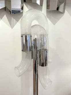 Discount Pamono Mid-Century Italian Modern Murano Glass Floor Lamp by Aldo Nason for Mazzega, 1970s