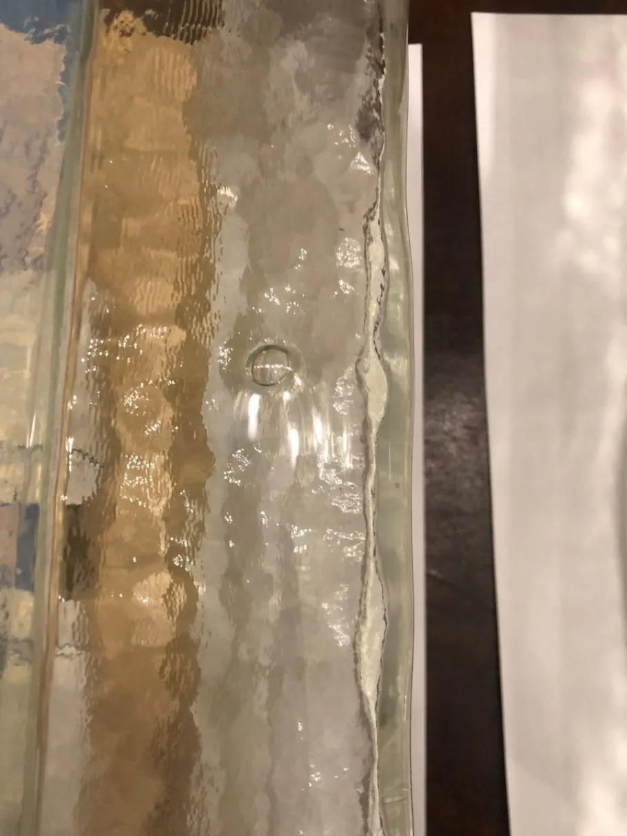 New Pamono Mid-Century Italian Modern Murano Art Glass Wall Sconces from Mazzega, Italy, 1970, Set of 2