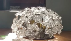 New Pamono Mid-Century Italian Murano Glass and Brass Wall or Ceiling Lights attributed to Venini for Maestri di Murano, 1960s, Set of 2