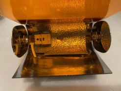 Discount Pamono Mid-Century Italian Orange Acrylic Glass Sconces, 1970s, Set of 2