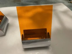 Discount Pamono Mid-Century Italian Orange Acrylic Glass Sconces, 1970s, Set of 2