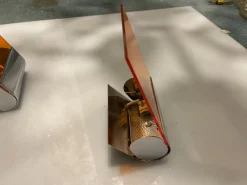 Discount Pamono Mid-Century Italian Orange Acrylic Glass Sconces, 1970s, Set of 2