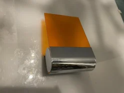 Discount Pamono Mid-Century Italian Orange Acrylic Glass Sconces, 1970s, Set of 2