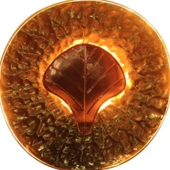 Discount Pamono Mid-Century Italian Round Wall Brass & Copper Sconces, 1970s, Set of 2