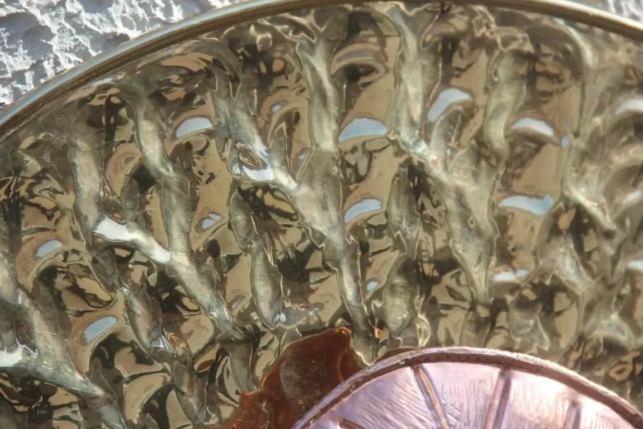 Discount Pamono Mid-Century Italian Round Wall Brass & Copper Sconces, 1970s, Set of 2