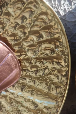 Discount Pamono Mid-Century Italian Round Wall Brass & Copper Sconces, 1970s, Set of 2