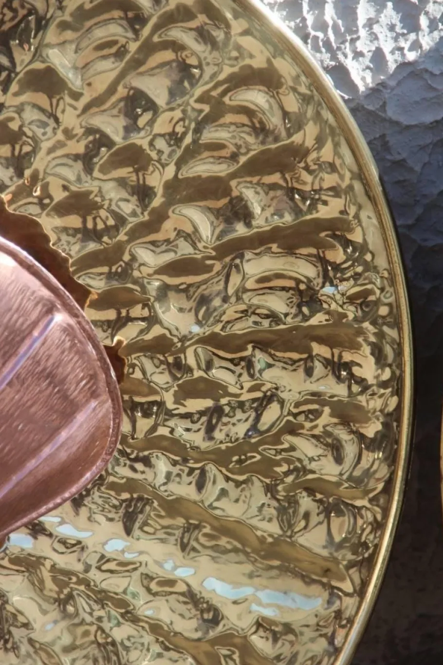 Discount Pamono Mid-Century Italian Round Wall Brass & Copper Sconces, 1970s, Set of 2