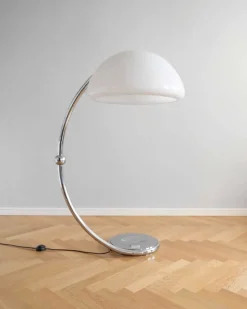 Discount Pamono Mid-Century Italian Space Age Serpente Floor Lamp attributed to Elio Martinelli, 1970s
