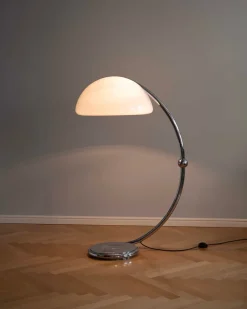 Discount Pamono Mid-Century Italian Space Age Serpente Floor Lamp attributed to Elio Martinelli, 1970s