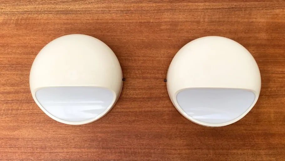 Best Pamono Mid-Century Italian Space Age Wall Lamps by Gerd Lange for Kartell, 1960s, Set of 2