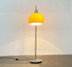 New Pamono Mid-Century Italian Space Age Yellow Lucerna Floor Lamp from Guzzini, 1960s