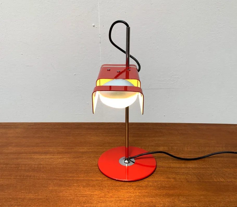 New Pamono Mid-Century Italian Spider 291 Table Lamp by Joe Colombo for Oluce, 1960s