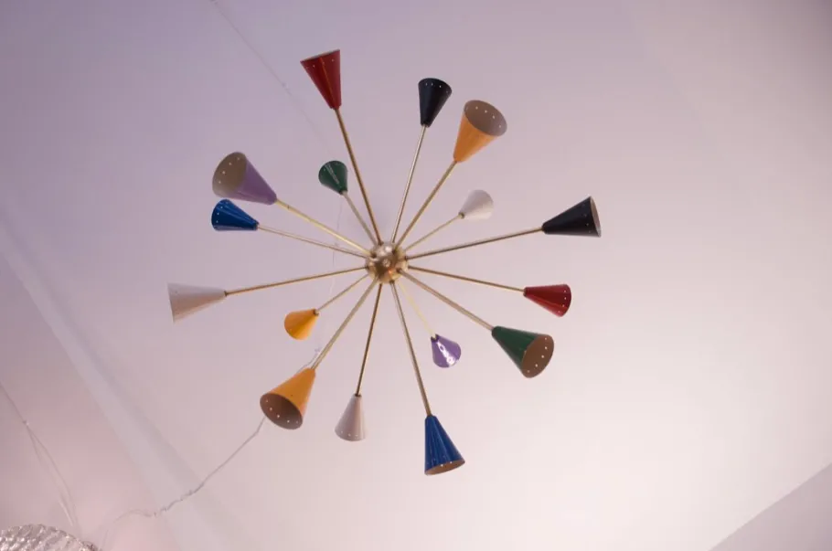 Hot Pamono Mid-Century Italian Sputnik Chandelier, 1958