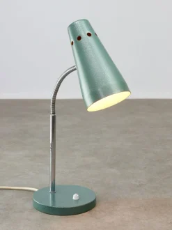 Discount Pamono Mid-Century Italian Table Lamp in Blue Metal