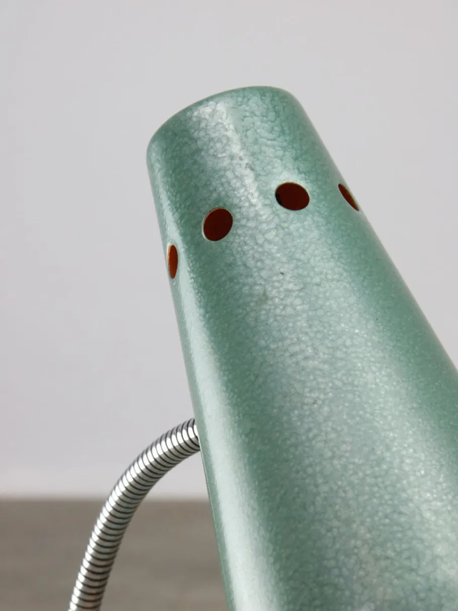 Discount Pamono Mid-Century Italian Table Lamp in Blue Metal