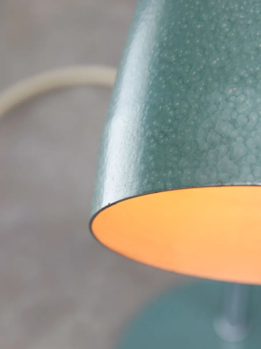 Discount Pamono Mid-Century Italian Table Lamp in Blue Metal