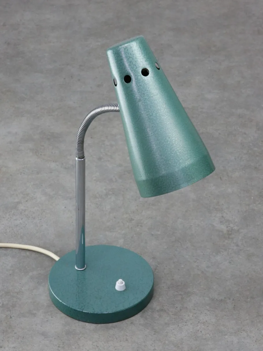 Discount Pamono Mid-Century Italian Table Lamp in Blue Metal