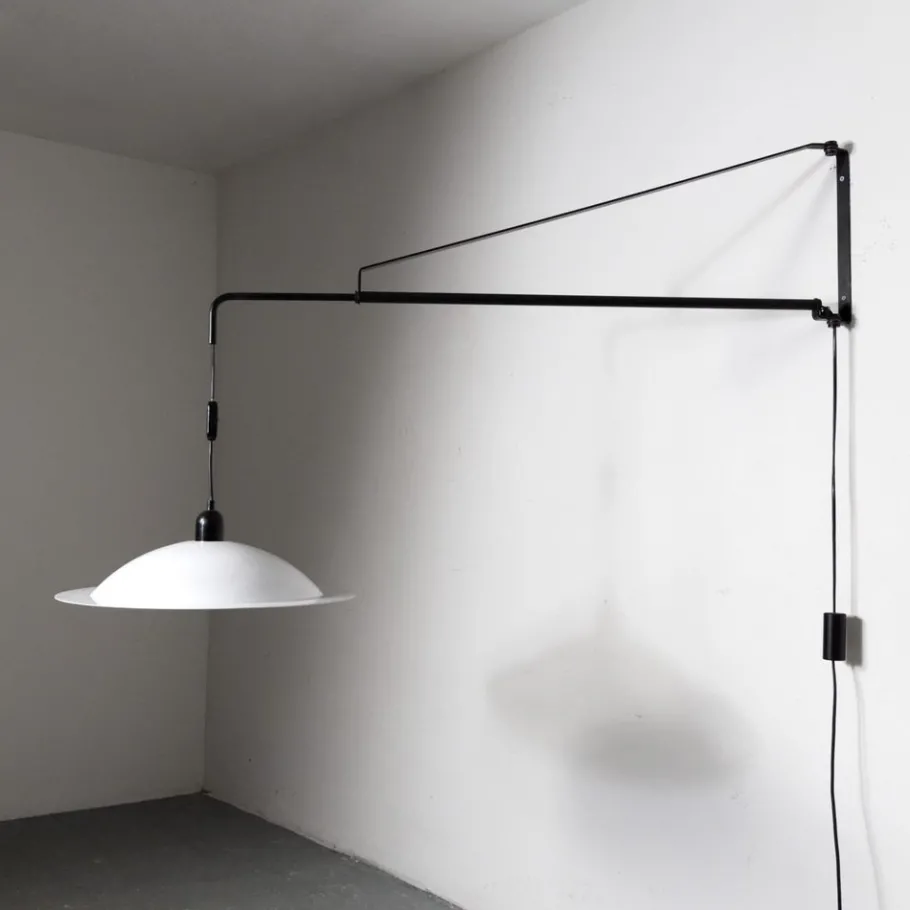 Discount Pamono Mid-Century Italian Wall Lamp Potence Counterweight from Stilnovo, 1970s