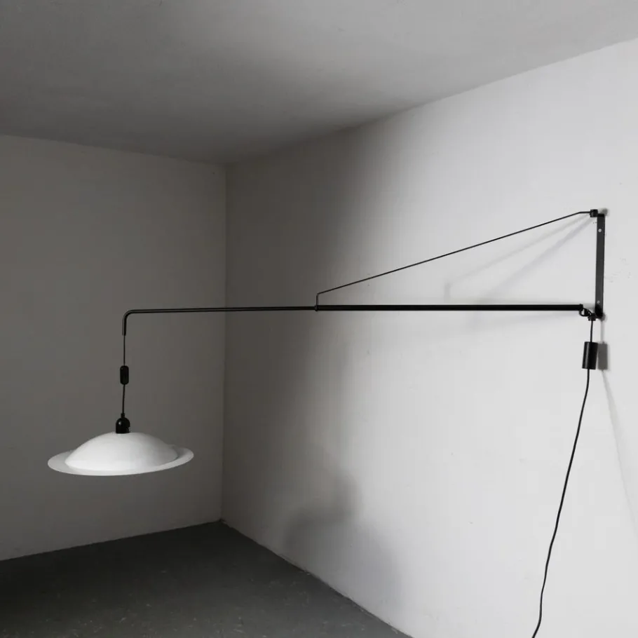 Discount Pamono Mid-Century Italian Wall Lamp Potence Counterweight from Stilnovo, 1970s