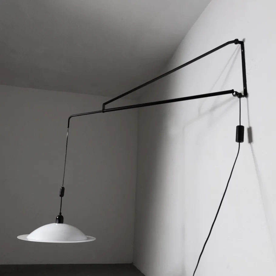 Discount Pamono Mid-Century Italian Wall Lamp Potence Counterweight from Stilnovo, 1970s