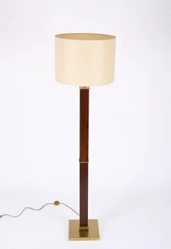 Sale Pamono Mid-Century Italian Wood and Steel Floor Lamp from Zonca Voghera, 1980s