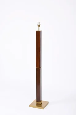 Sale Pamono Mid-Century Italian Wood and Steel Floor Lamp from Zonca Voghera, 1980s
