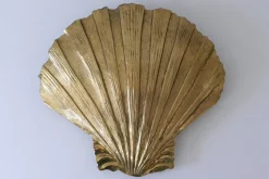 Best Pamono Mid-Century Large Brass Shell Sconces by Hans Möller 1960s, Set of 2