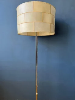 Sale Pamono Mid-Century Leather Floor Lamp from Staff Leuchten, 1970s