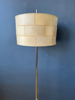 Sale Pamono Mid-Century Leather Floor Lamp from Staff Leuchten, 1970s
