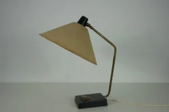 New Pamono Mid-Century Metal and Fabric Shade Table Lamp from Temde, 1960s