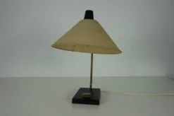 New Pamono Mid-Century Metal and Fabric Shade Table Lamp from Temde, 1960s