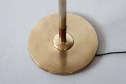 Clearance Pamono Mid-Century Minimalist Rosewood and Brass Floor Lamp, Denmark, 1960s