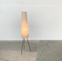 Best Pamono Mid-Century Minimalist Tripod Cocoon Floor Lamp, 1960s